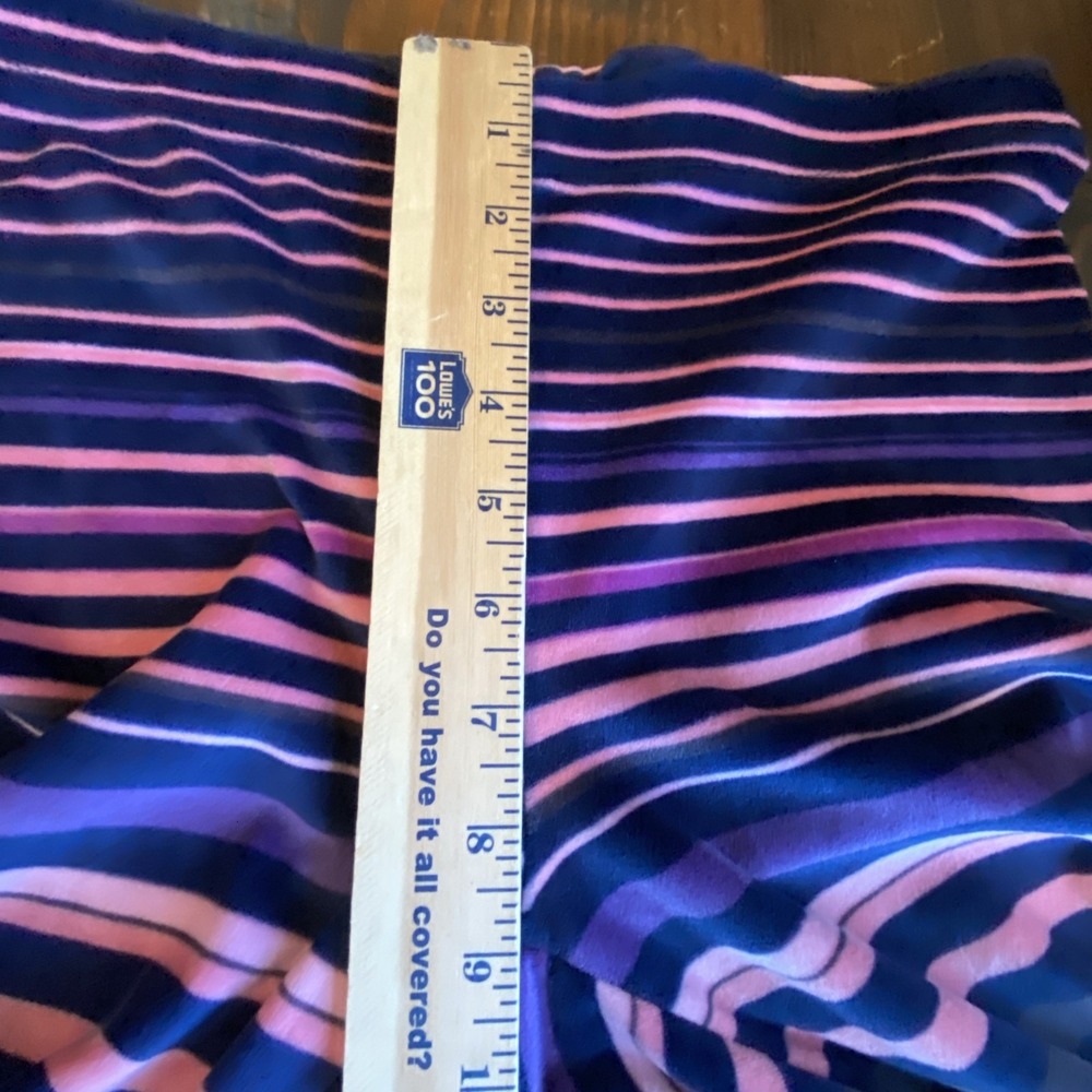Cuddl Duds 2 PAIR Lot Pajama Pants S Colorful Pink Blue Striped Cozycore Lounge - Picture 8 of 16